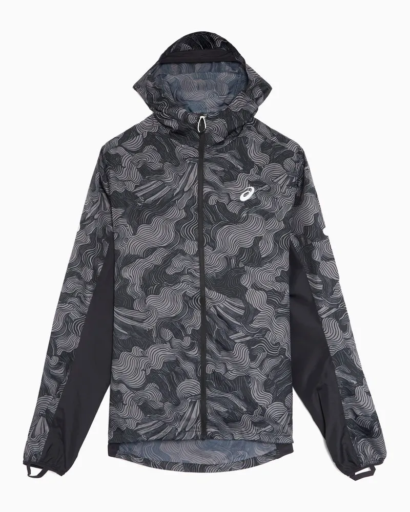 Asics Fujitrail Packable Jacket Grau