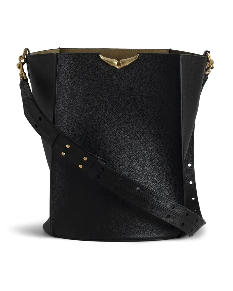 Zadig & Voltaire Borderline Bucket xl Grained l Lwba03838 Schwarz