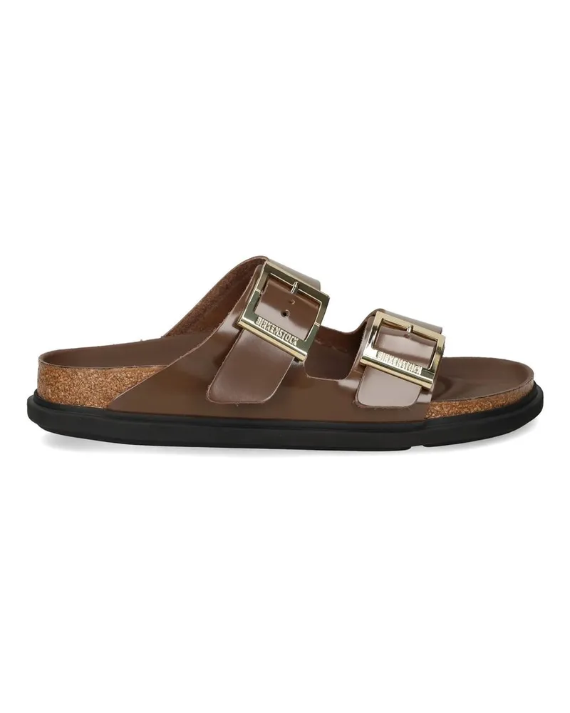 Birkenstock Arizona db Hex Shine Carafe, Natural Leather Braun