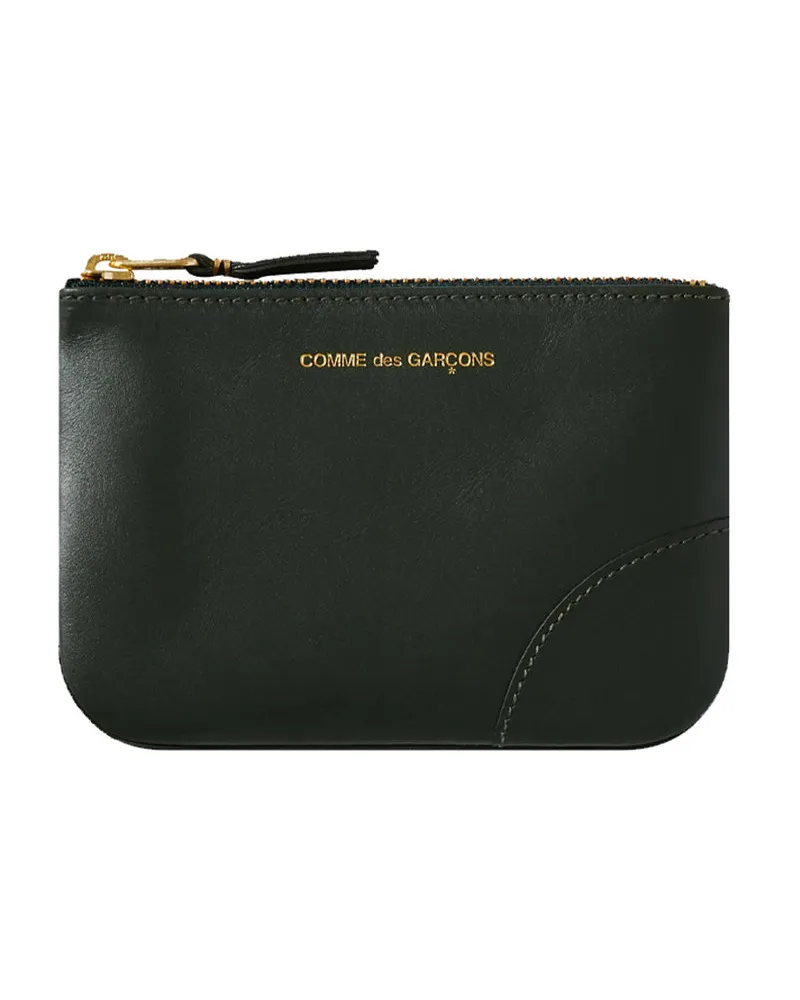 Comme des Garçons Classic Leather Zip Pouch Sa8100 Grün