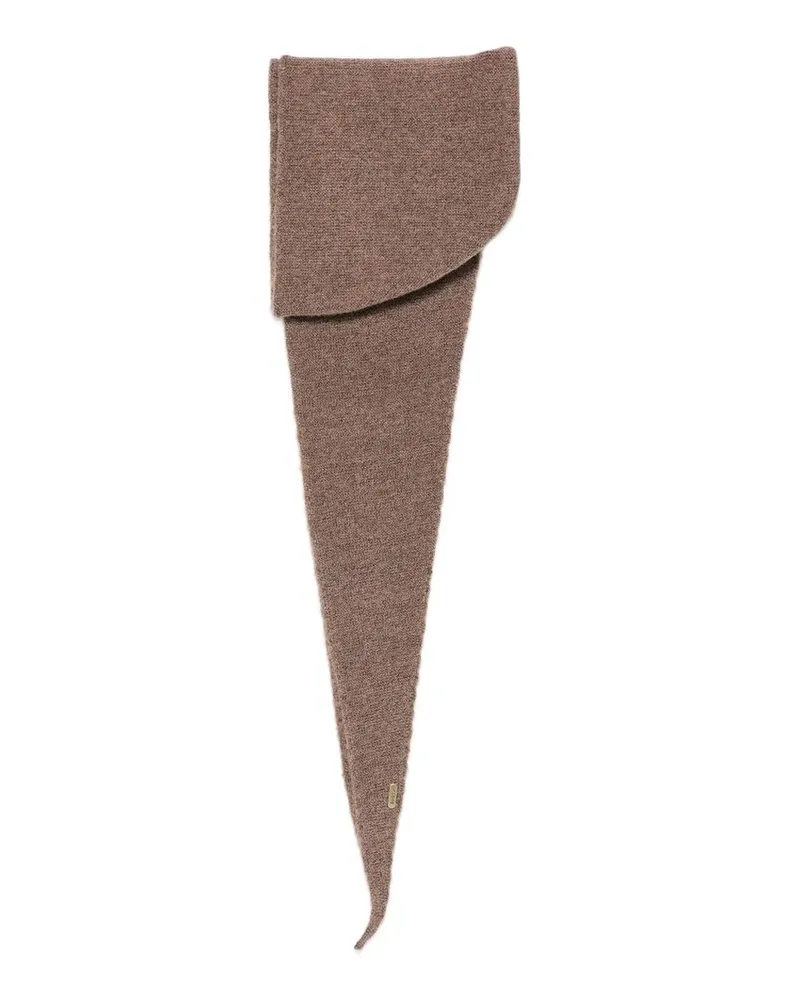 Barbour Penny Knitted Hood Scarf Braun