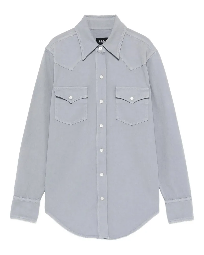 A.P.C. Chemise Western Grau
