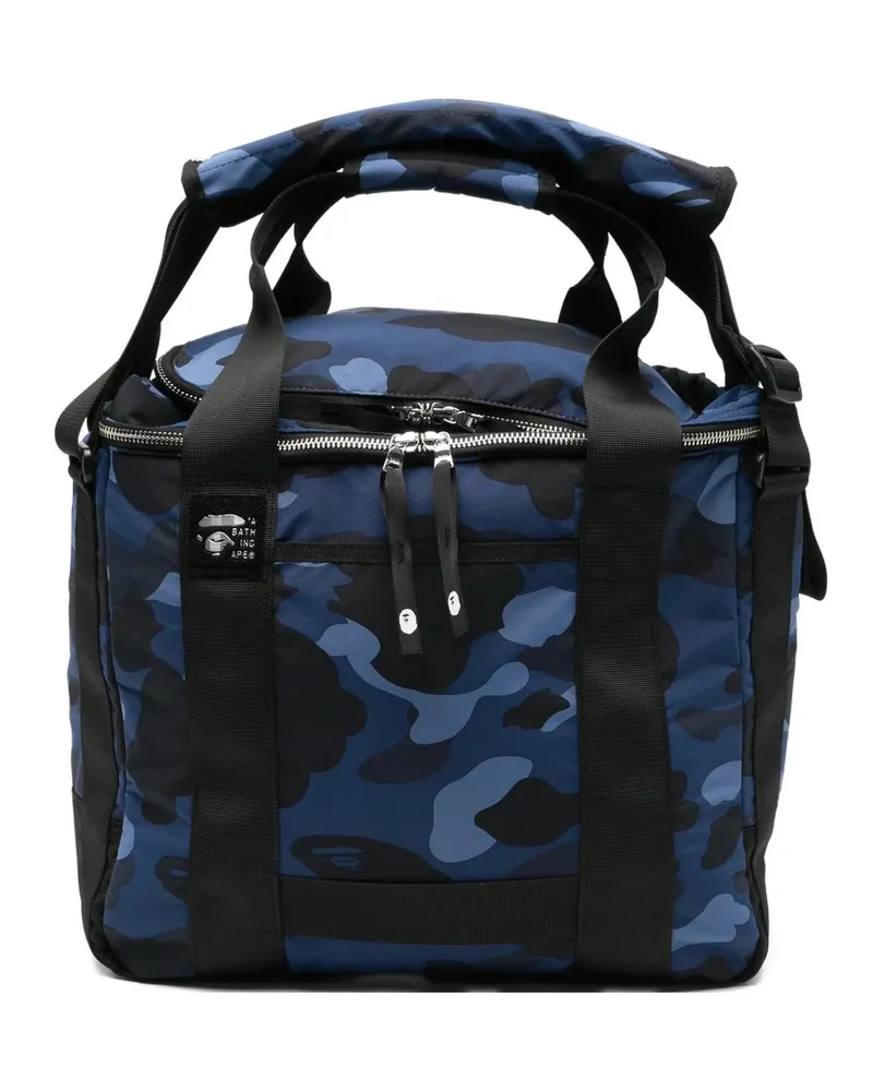 BAPE Color Camo Records Bag m Blau