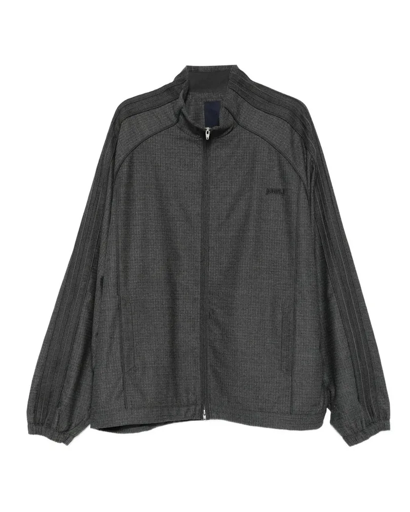 JUUN.J Wool Track Zip-up Top Grau