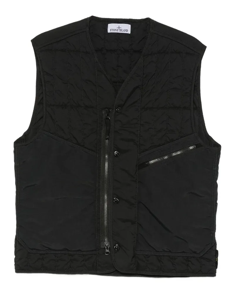 Stone Island Giubbotto Senza Maniche Schwarz