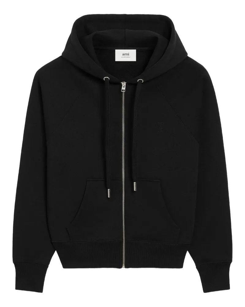 AMI Paris Sweatshirt Adc Hoodie With Zip Schwarz