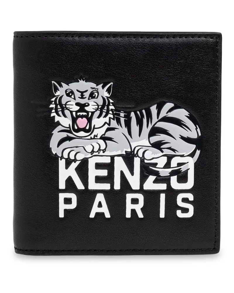 Kenzo Mini Fold Wallet Ff55pm603l46 Schwarz