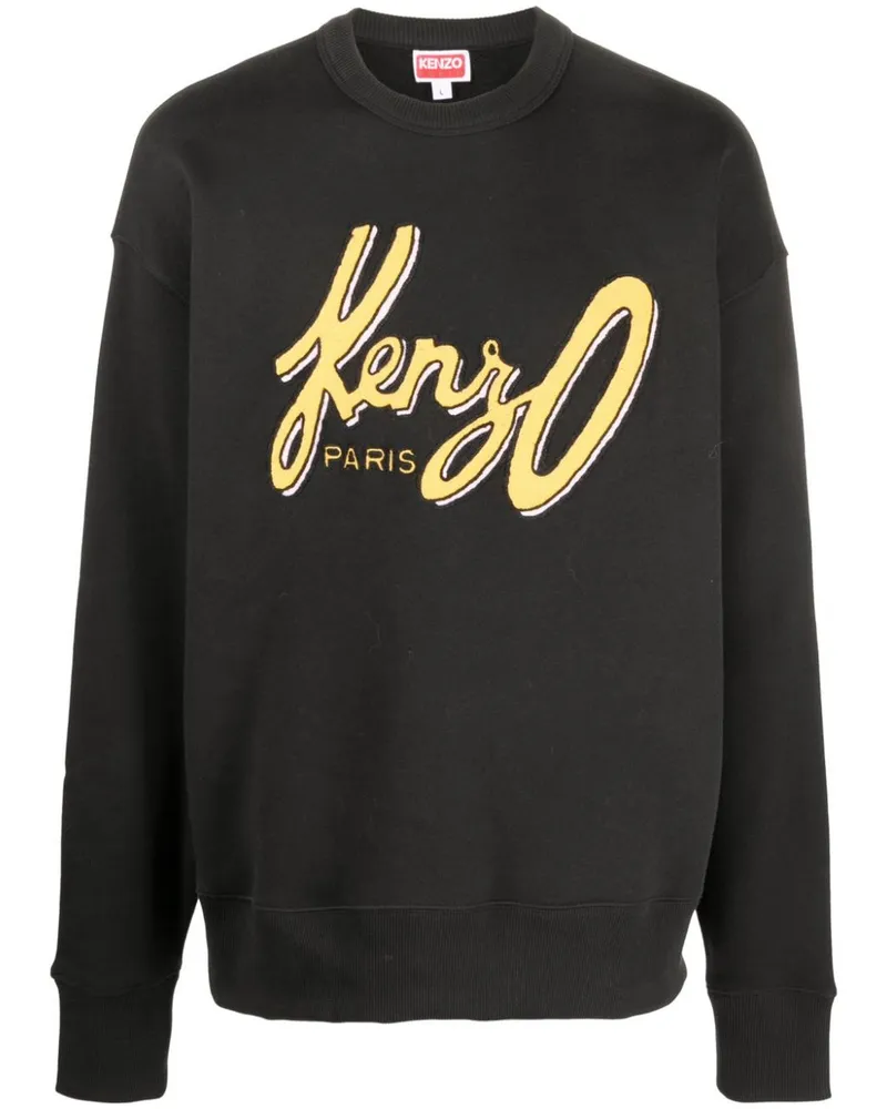 Kenzo Sweatshirt Fd65sw0884mb Schwarz