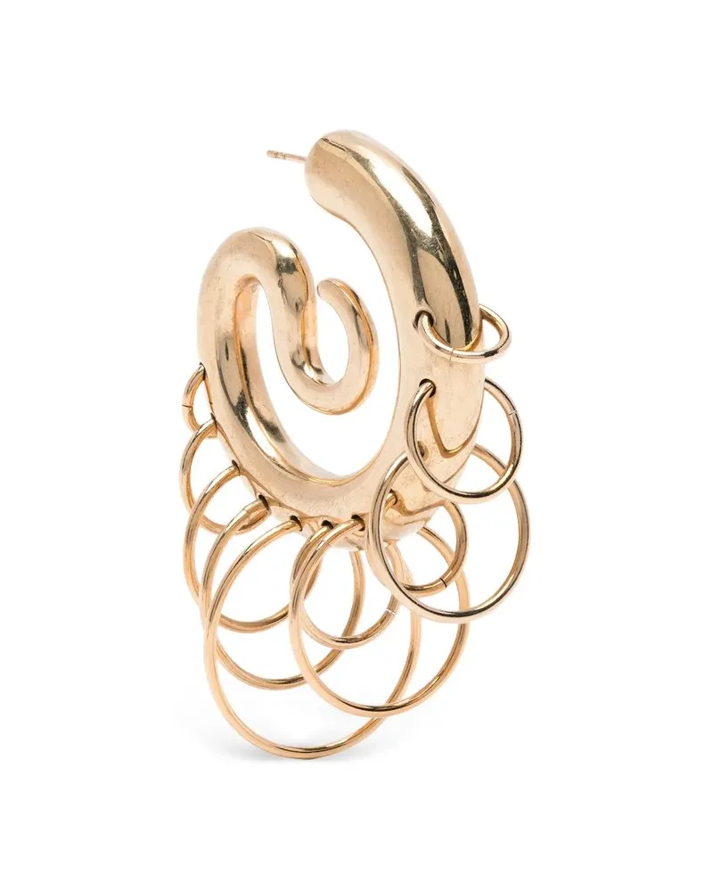PANCONESI Pierced Serpent Hoops Medium Gold