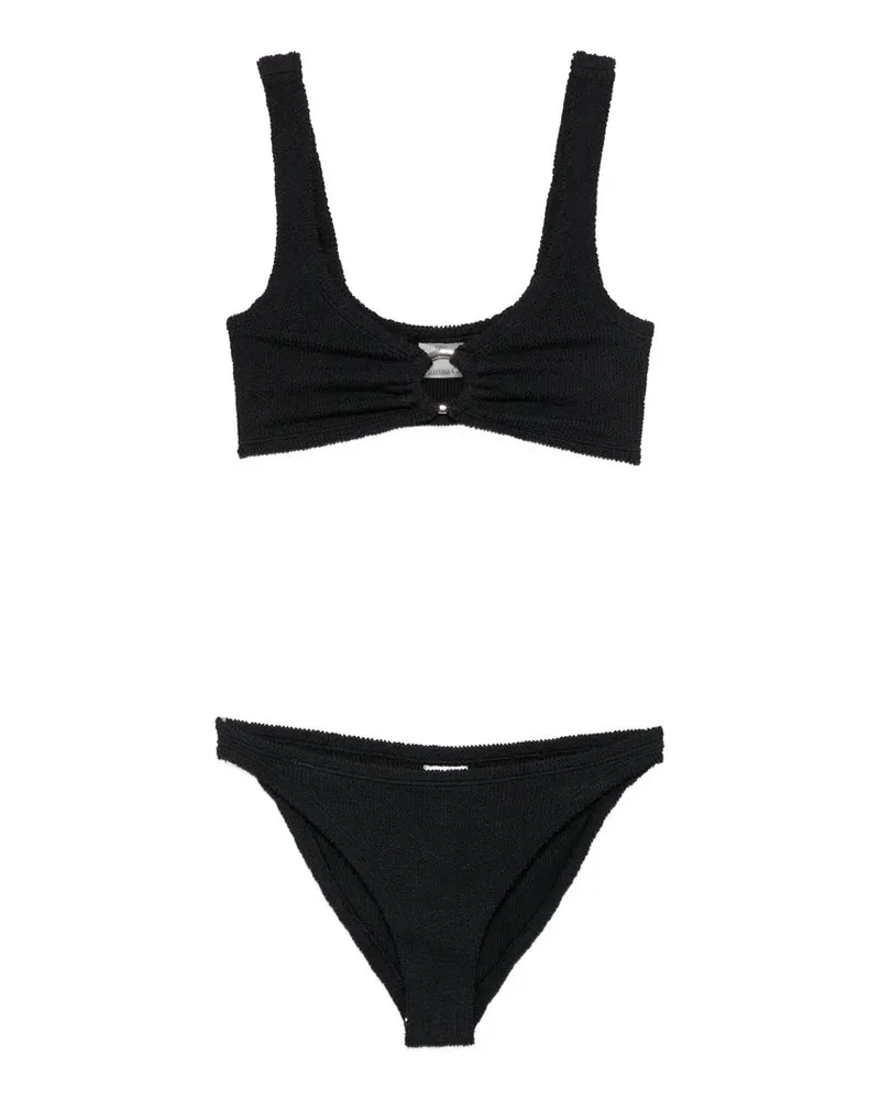 Hunza G Julia Gold Hoop Bikini Schwarz