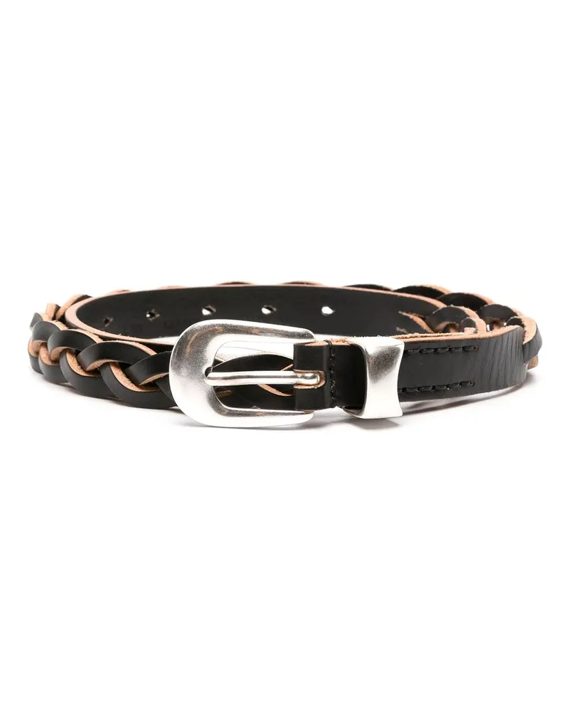 Our Legacy 2 cm Braided Belt Schwarz