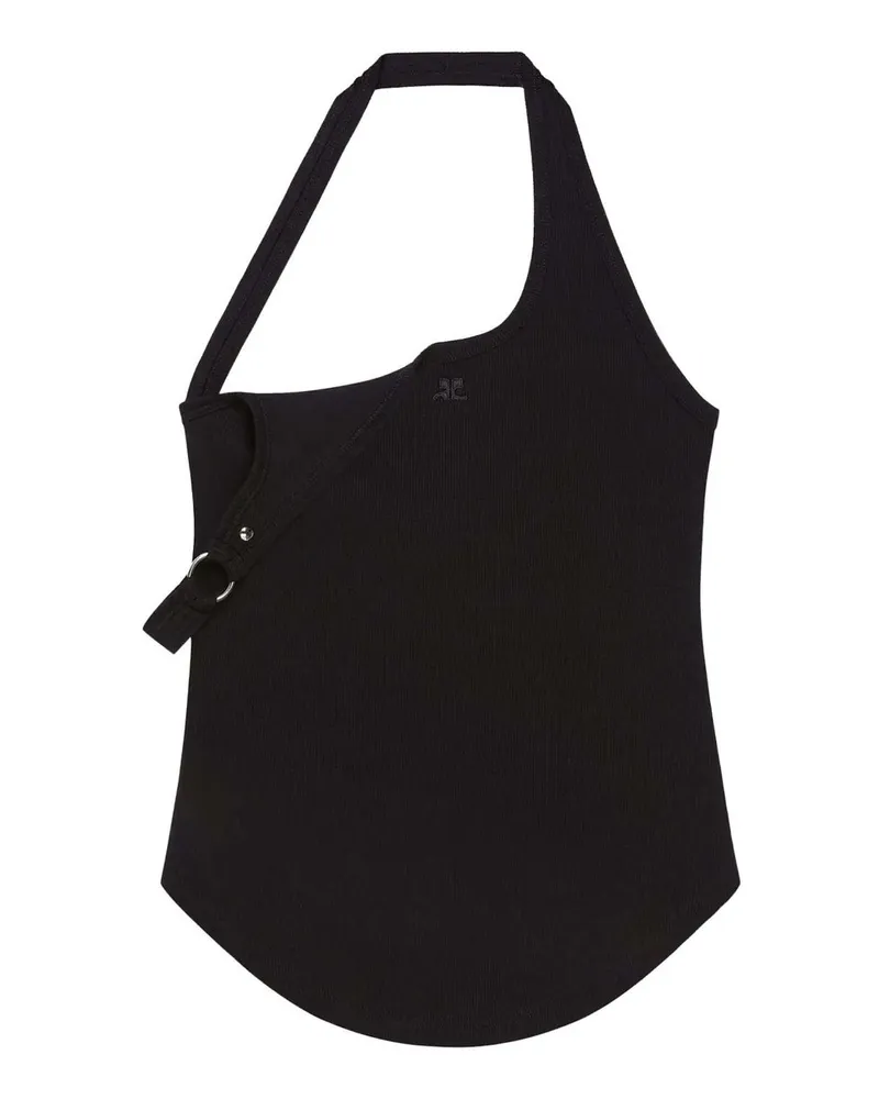 Courrèges Tank Top Schwarz
