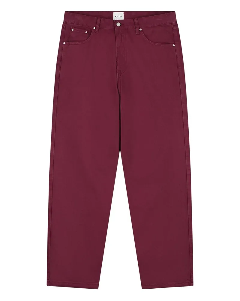 Arte Antwerp Back Pocket Graphic Pants Rot