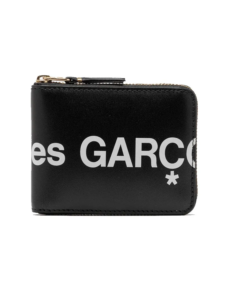 Comme des Garçons Huge Logo Full Zip Around Wallet Sa7100hl Schwarz