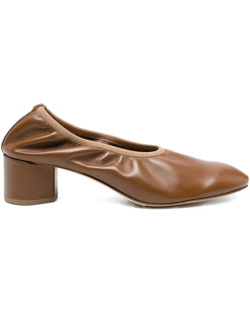 aeyde Gemma Nappa Leather Tobacco Braun