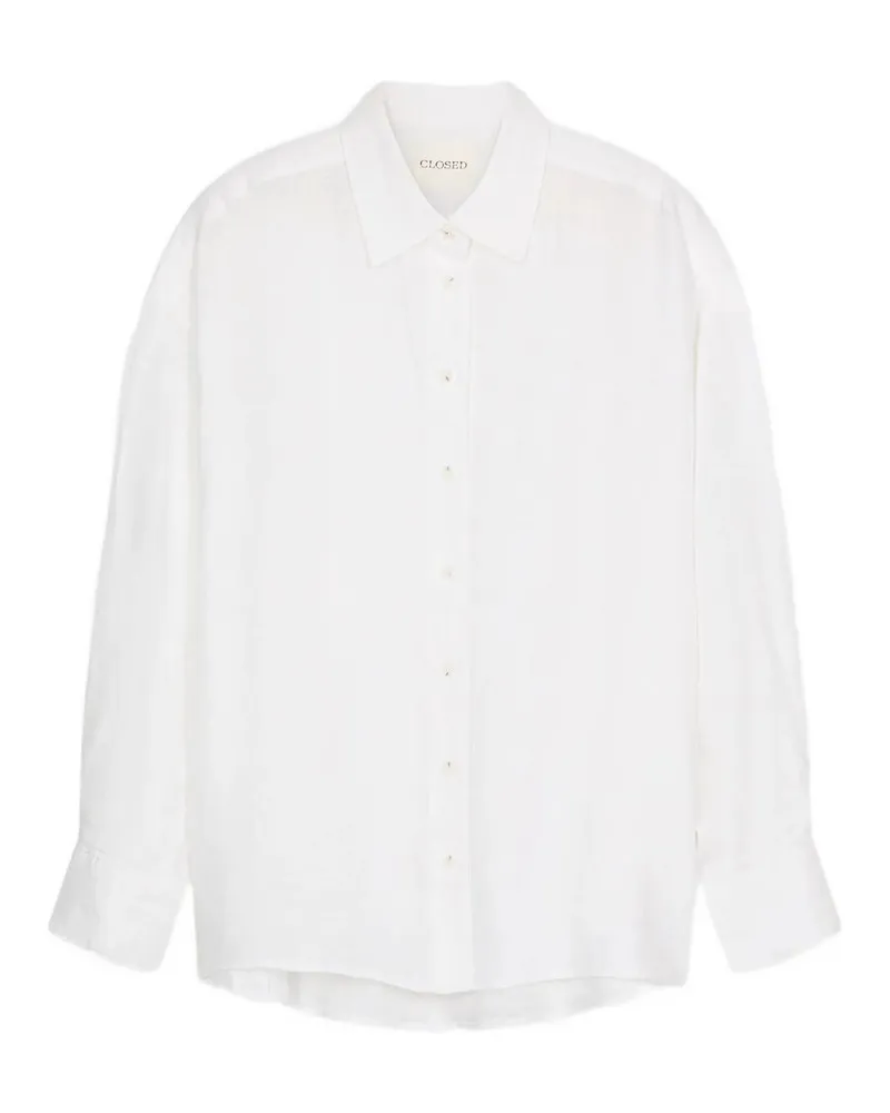 Closed Cape Shirt Weiß