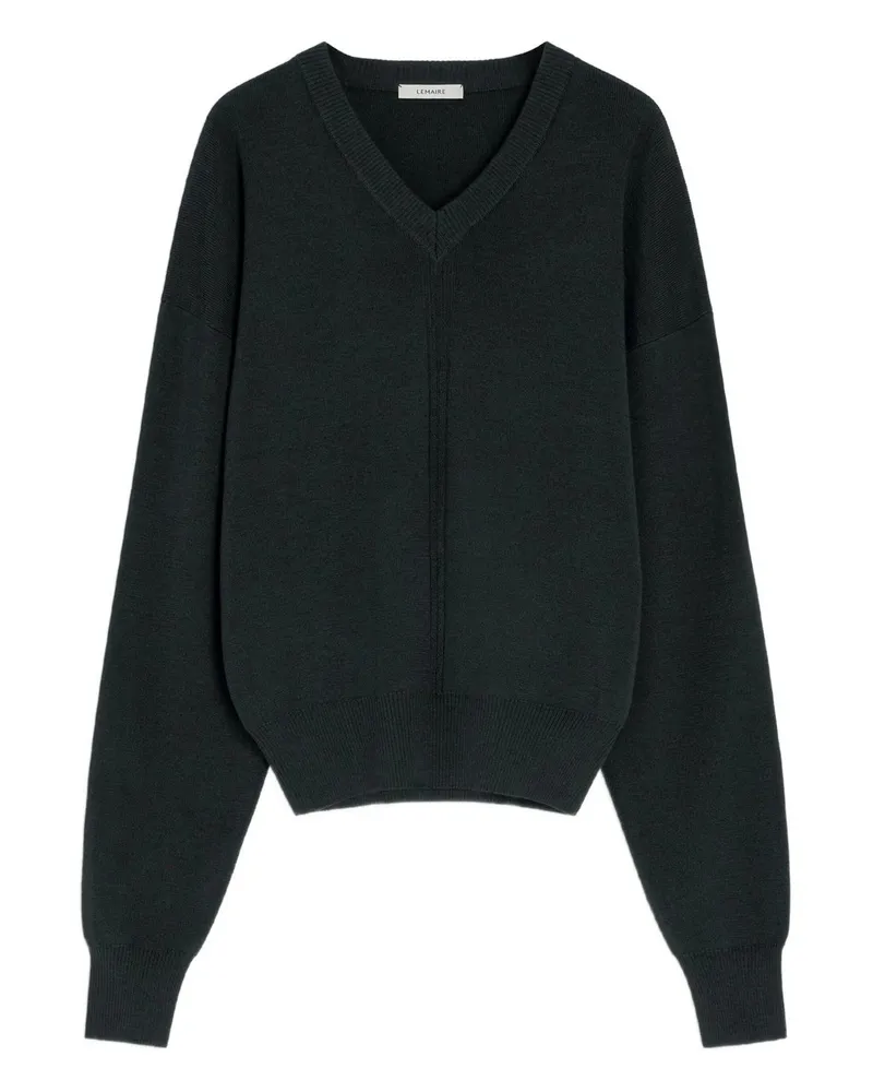 Christophe Lemaire v Neck Sweater Grau