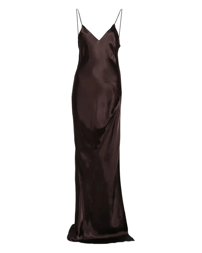 VETEMENTS Reworked Evening Slip Dress Braun