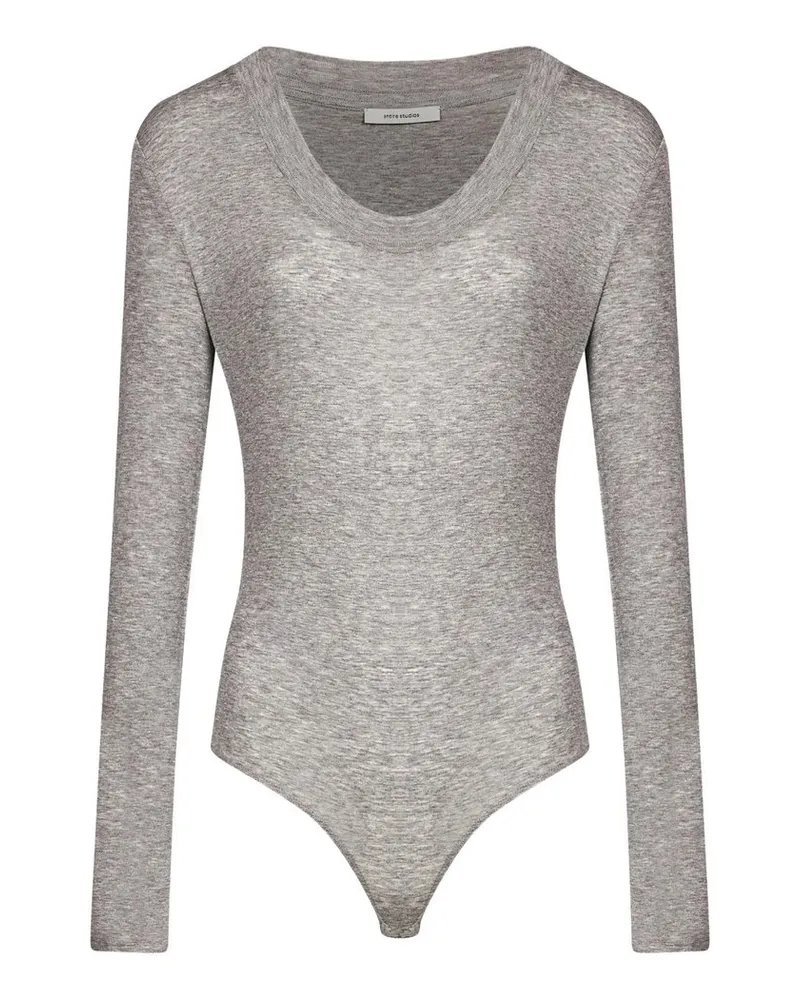Entire Studios Circle Neck Bodysuit Grau