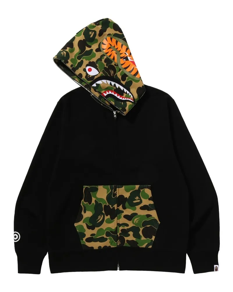 BAPE Abc Camo Shark Full Zip Hoodie m Schwarz