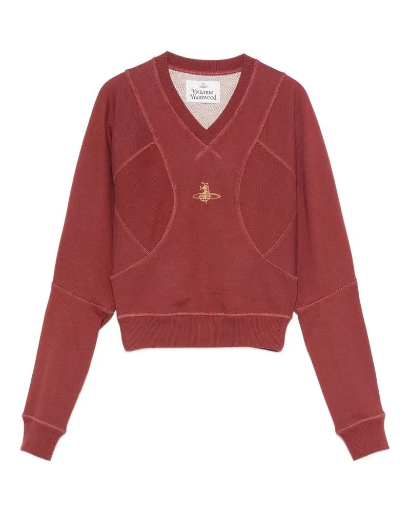 Vivienne Westwood Cropped Pourpoint Sweatshirt Rot