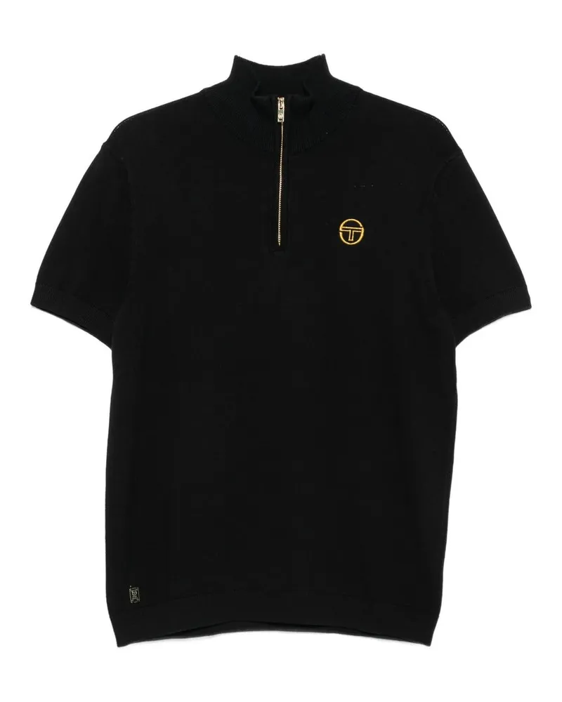 Sergio Tacchini Daytone Knit ss Polo Schwarz