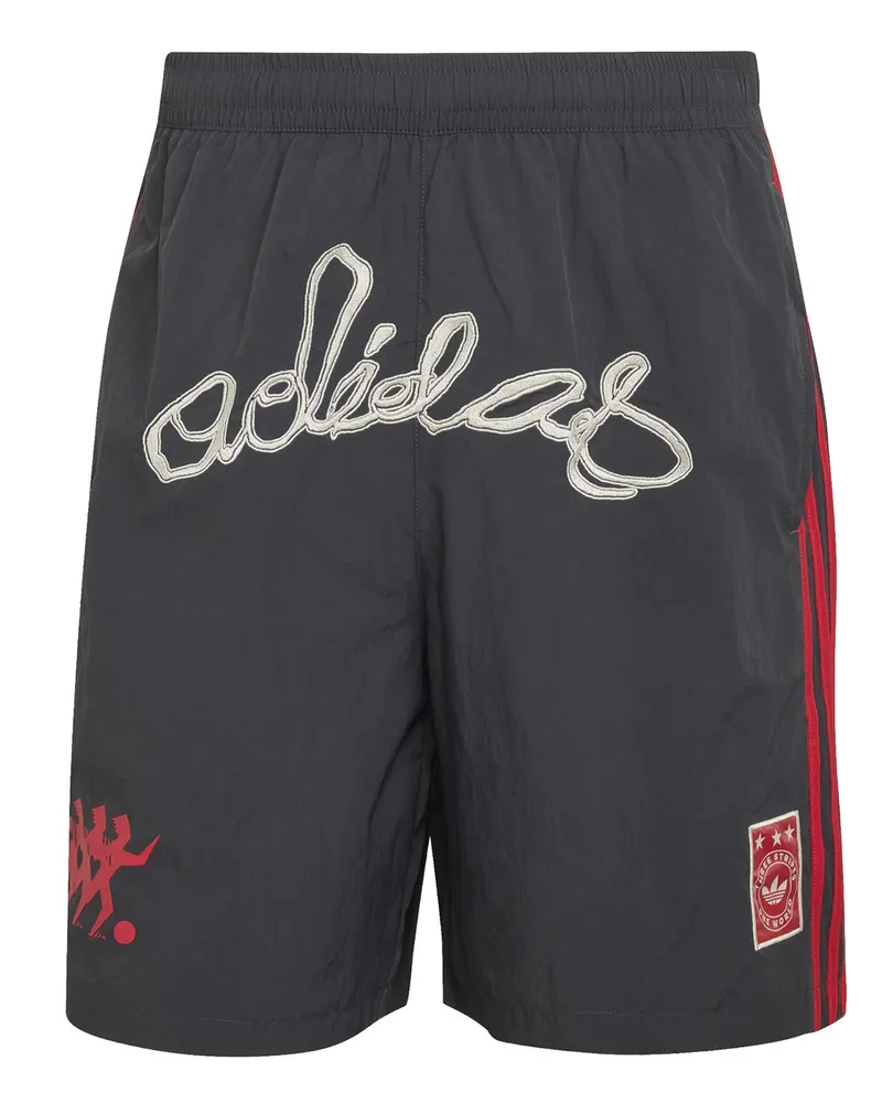adidas Nylon Gfx Short Nero Schwarz