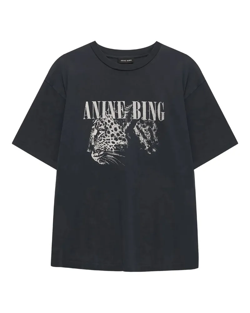 Anine Bing Cohen Tee - Washed Black Schwarz