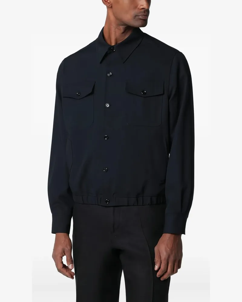 LARDINI Giacca Camicia Uomo Blau