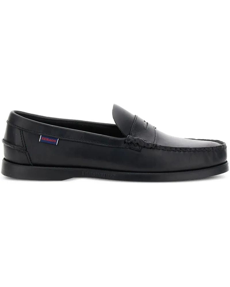 Sebago Dolphin Waxed Schwarz