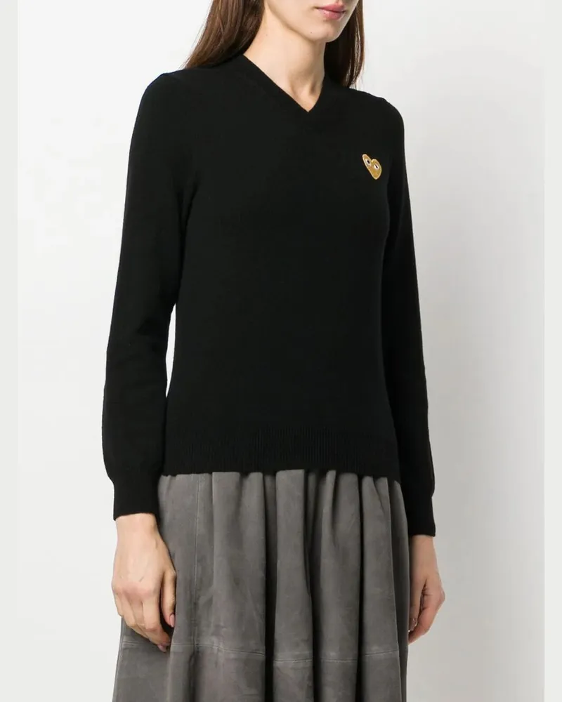 Comme des Garçons Damen Strickpullover P1n047 Schwarz
