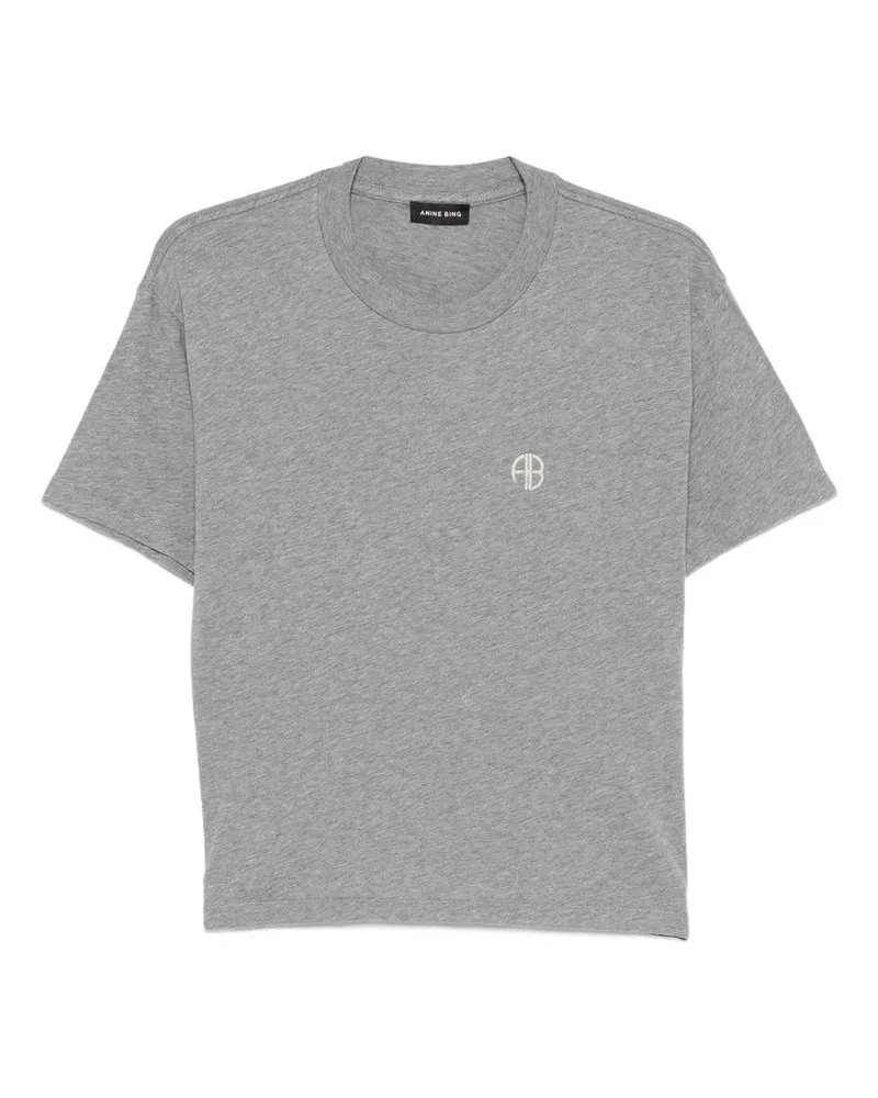 Anine Bing Wagner Tee Soft Stencil Grau