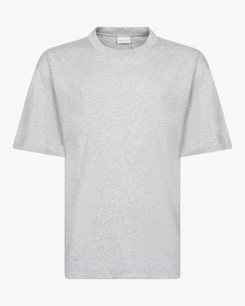 Dries van Noten Huso Bis 3606mk.ss.tshirt Grey Mel Grau