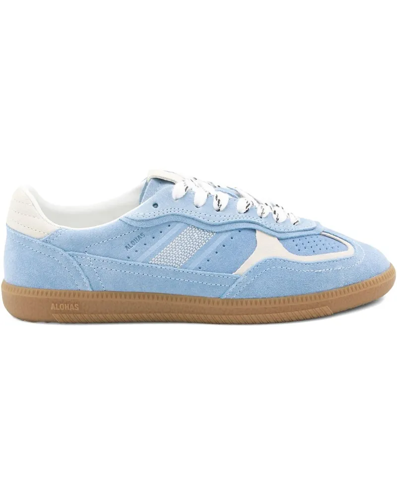 Alohas Tb.490 Rife Cornflower Blue Cream Leather Sneakers Blau