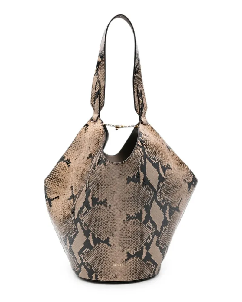 KHAITE Lotus Small Tote Braun