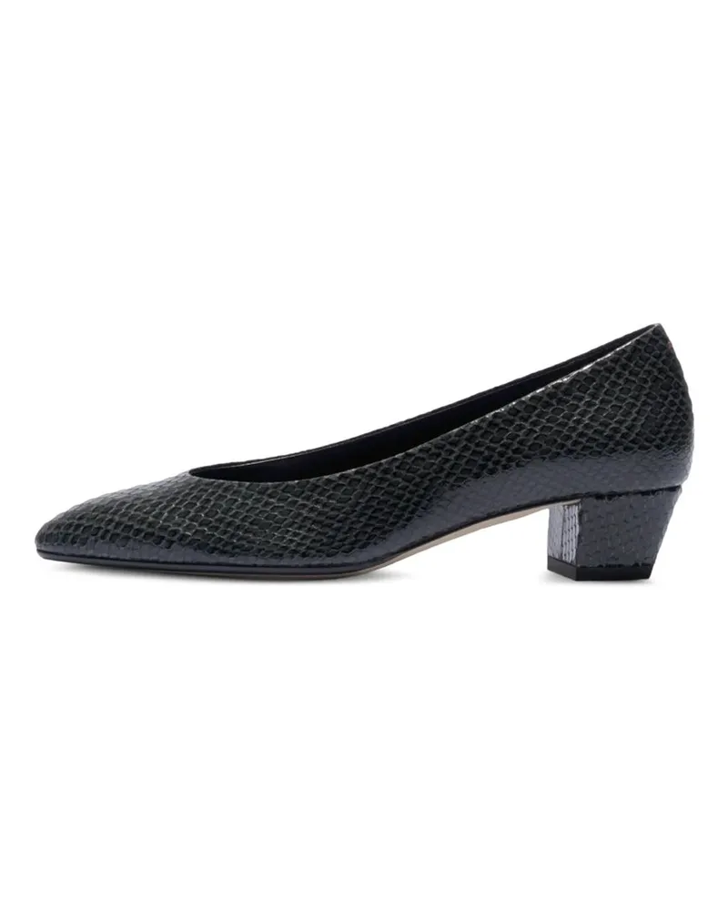 aeyde Helia Mini Snake Print Calf Leather Moss Mehrfarbig