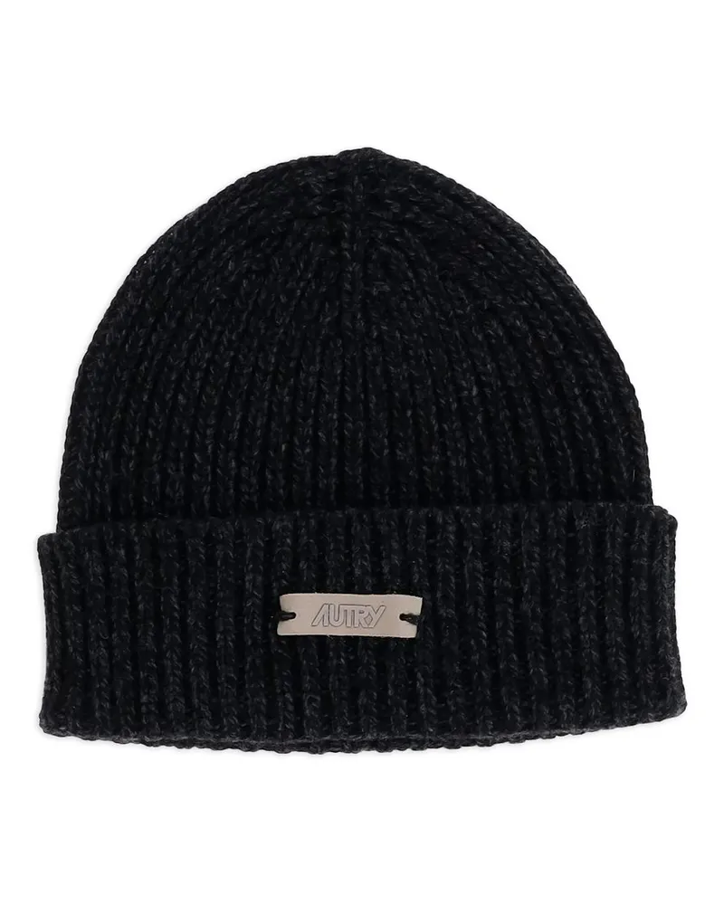 AUTRY Beanie Main Unic Knit Black Schwarz