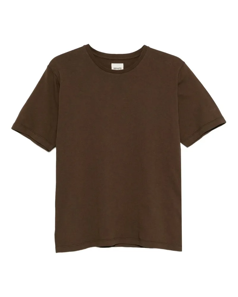 KHAITE Mae Short Sleeve Tee Shirt Braun