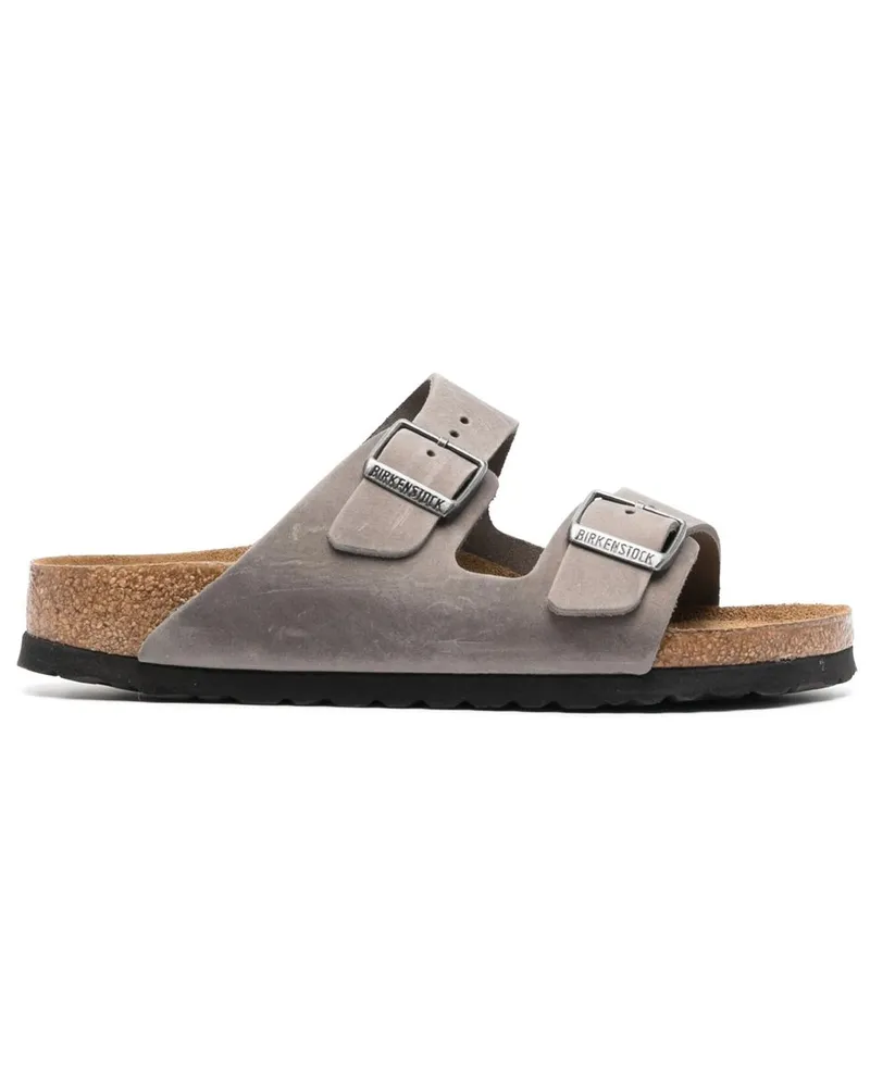 Birkenstock Arizona Sfb Iron, Oiled Leather Grau