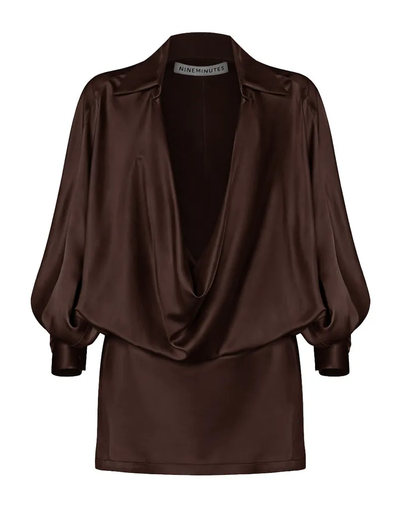 NINEMINUTES Dress Braun