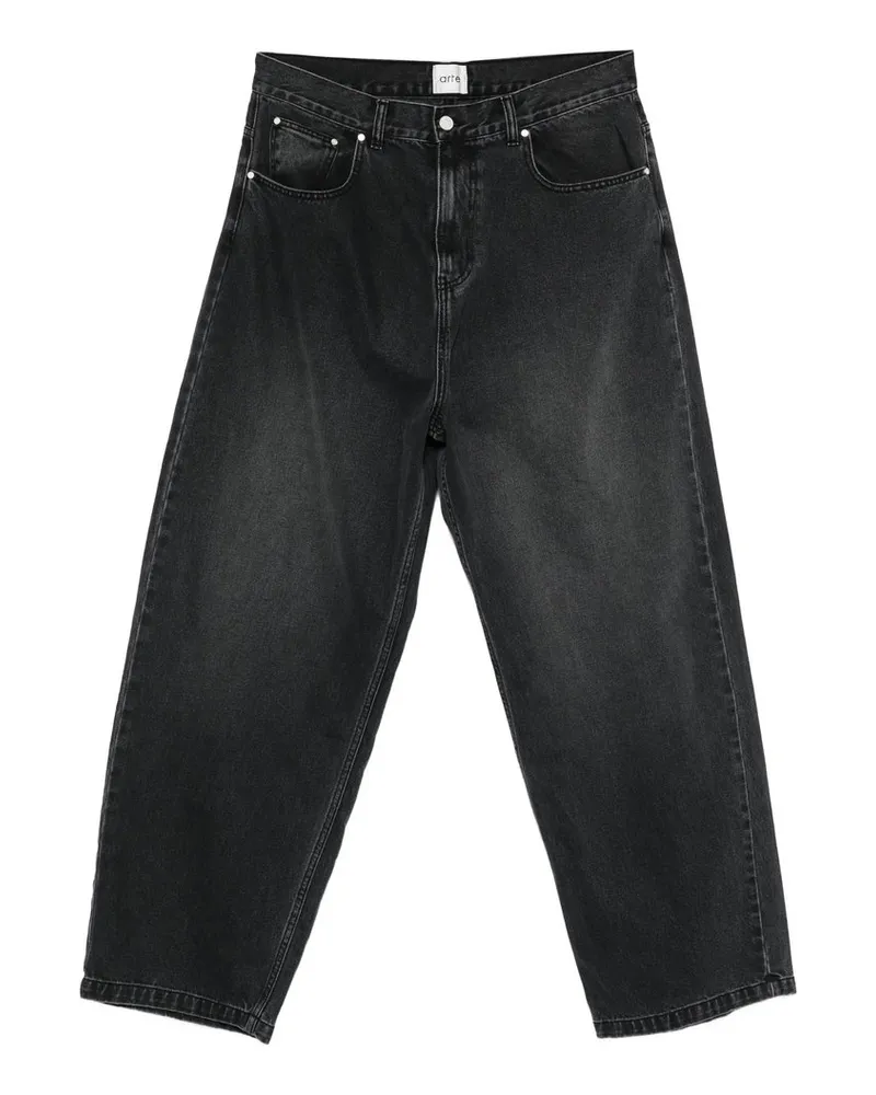 Arte Antwerp Fade Wash Baggy Pants Schwarz