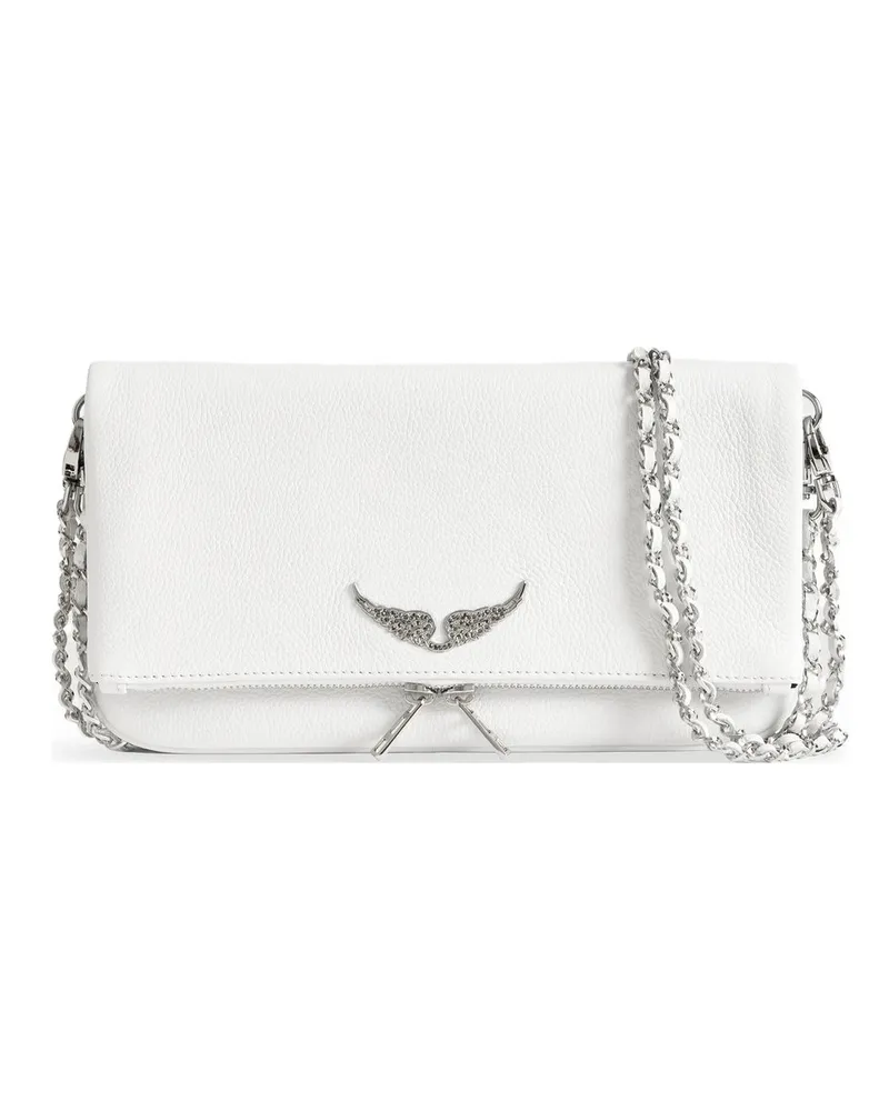 Zadig & Voltaire Rock Grained Leather Weiß