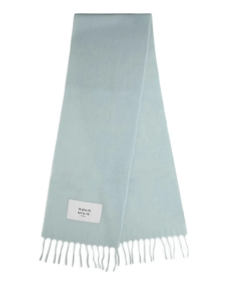 Kitsuné Alpaca Scarf Blau