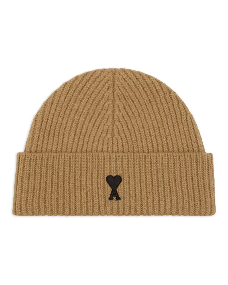 AMI Paris Beanie Adc Braun