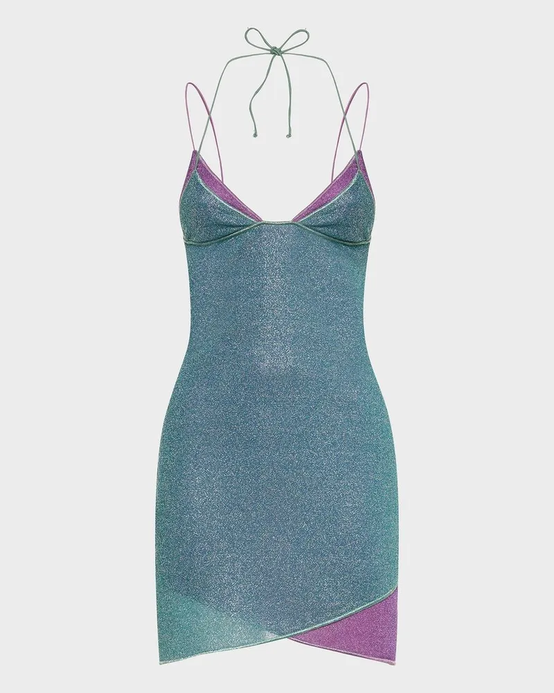 Oséree Lumiere Double Mini Dress Blau