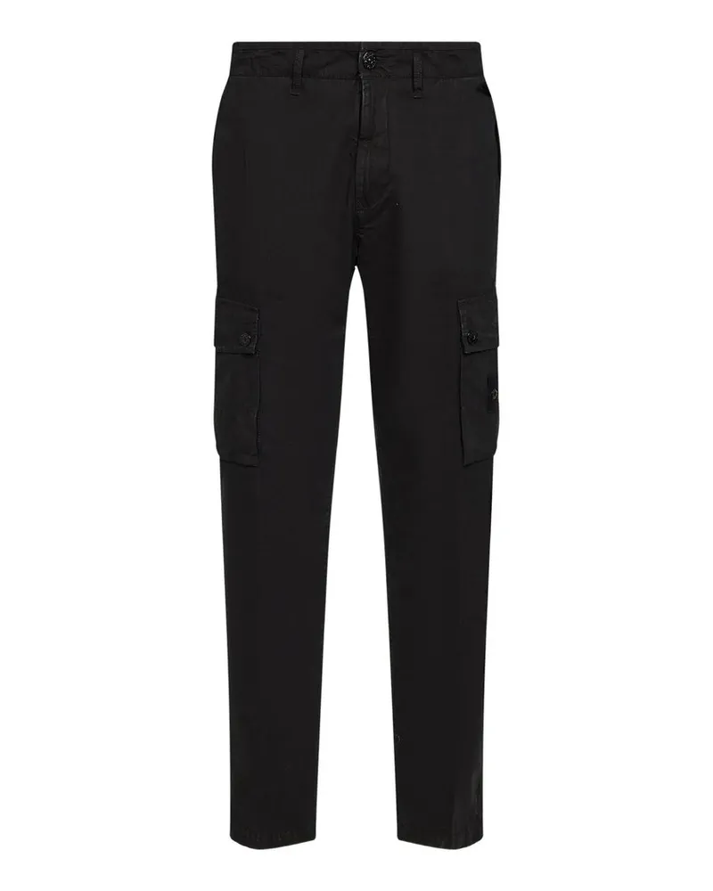 Stone Island Pantalone Slim Schwarz