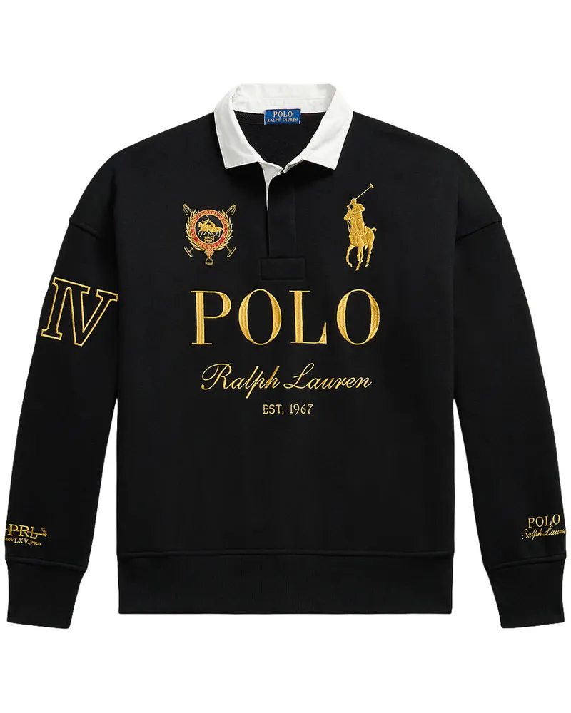 Ralph Lauren Relaxed Fit Big Pony Rugby Sweatshirt 710b28609001 Schwarz