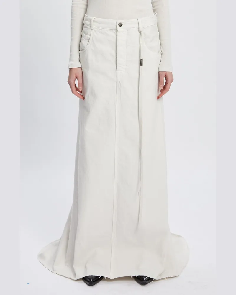 Ann Demeulemeester Goele 5-pockets Comfort Skirt Weiß