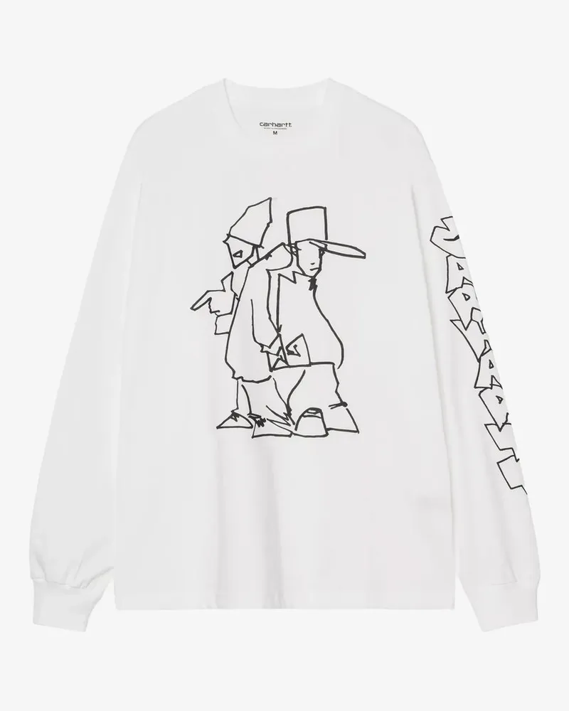 Carhartt WIP L/s Blinkerfluid T-shirt Weiß