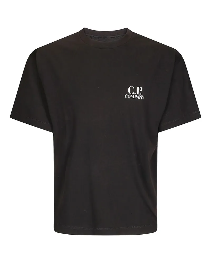 C.P. Company Tshirts Short Sleeve in Jersey 30/1 Schwarz